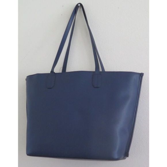 DKNY R21AAQ04 Women's Large Navy Blue w/Stripes Bradee Tote w/Card Pouch $228 - Picture 4 of 12